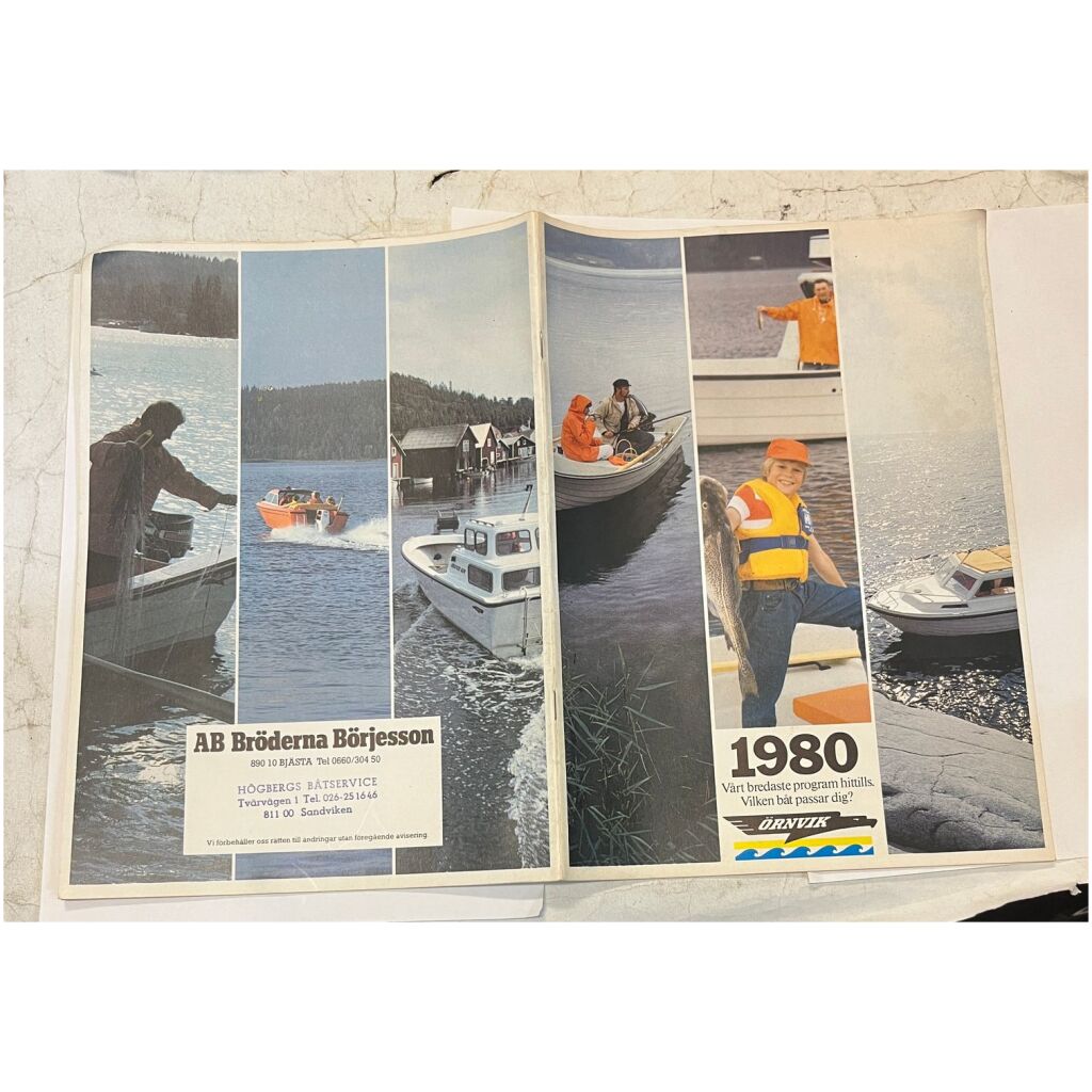 Försäljningsbroschyr Örnvik båtar 1980 23 sidor
