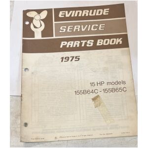 1975 reservdelskatalog Evinrude 15hp modeller 15 sidor