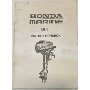 Instruktionsbok Honda Marine utombordsmotor BF5 41 sidor