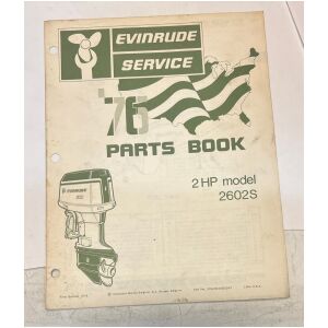 1976 Evinrude 2hp 2602S service reservdelskatalog 8 sidor