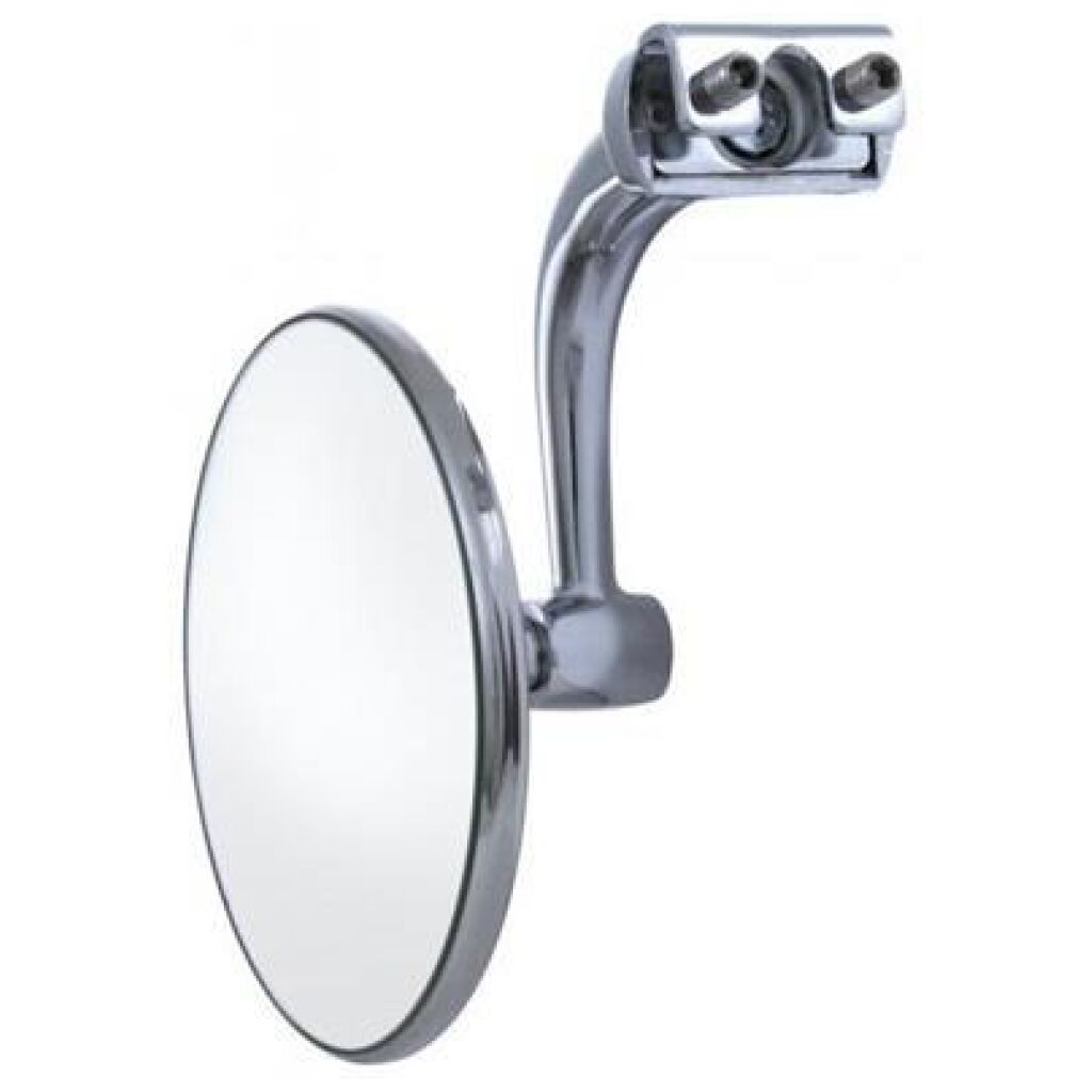 3" Curved Arm Peep Mirror With Convex Mirror Glass
