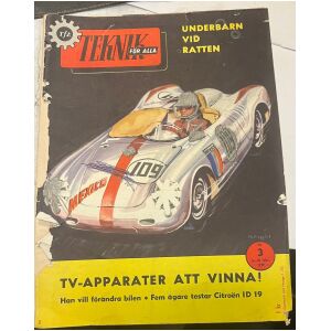 Teknikens Värld nr 3 1959 36 sidor begagnad