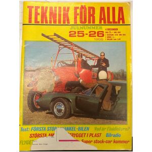 Teknik för alla nr 25-26 1968 64 sidor julnummer begagnad