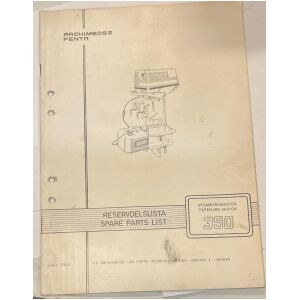 Reservdelslista Archimedes Penta 1968 utombordare eng & svensk 35 sidor begagnad