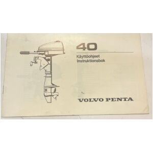 Instruktionsbok Volvo Penta 40 utombordare 15 sidor begagnad