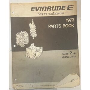 Instruktionsbok Evinrude 2hp 1973 utombordare engelska 8 sidor begagnad