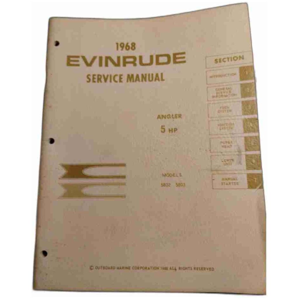Evinrude 1966 Service manual 5hp – matonostalgi.se