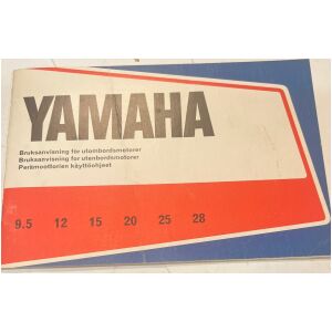 Bruksanvisning Yamaha 9,5hk-28hk utombordare 39 sidor begagnad