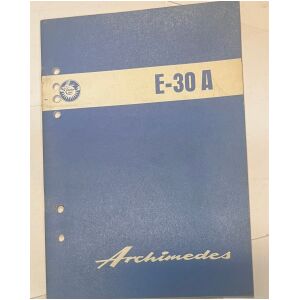 Handbok Archimedes E-30A 29hk utombordare svenska 19 sidor