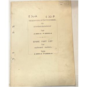 Reservdelslista Electrolux 1961 utombordare eng + sve 40 sidor begagnad