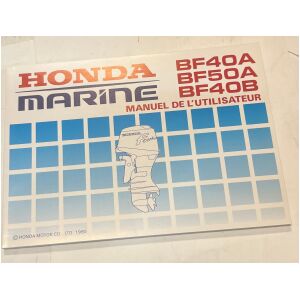 Instruktionsbok Honda Marine på franska utombordare 1990 123 sidor beg