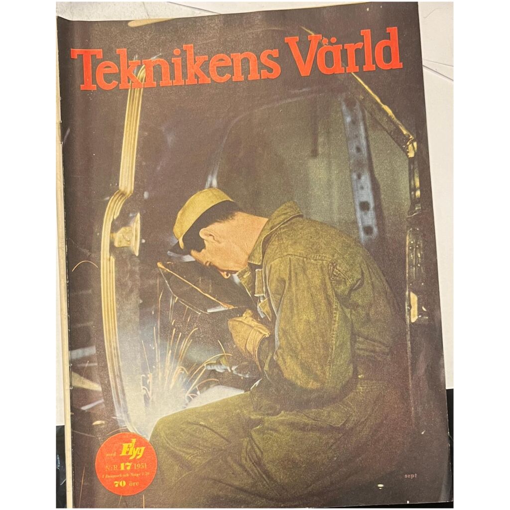 Teknikens Värld nr 17 1951 36 sidor begagnad