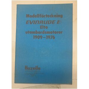 Modellförteckning Evinrude Elto 1909-1976 utombordsmotorer 27 sidor begagnad