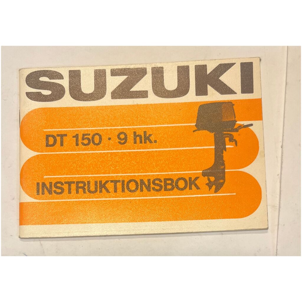 Instruktionsbok Suzuki utombordare DT150 9hk svensk 46 sidor begagnad