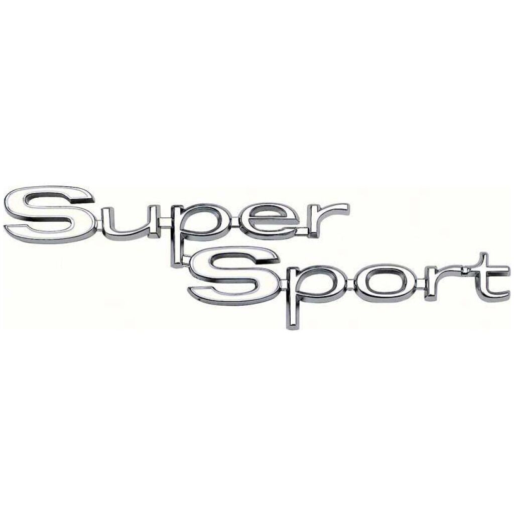 Super Sport; Quarter Panel Emblems ; 1967 Chevelle, El Camino; 1PAR