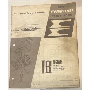 Reservdelshäfte Evinrude 18 1968 utombordare eng 14 sidor begagnad