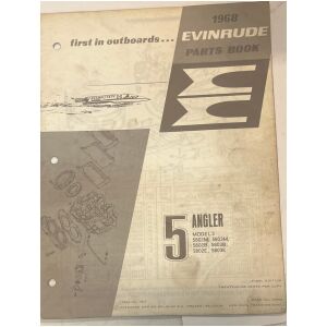 Instruktionsbok Evinrude 5hp 1968 utombordare engelska 11 sidor begagnad
