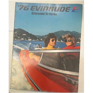 Broschyr 1976 Evinrude 2-200hp V6 utombordare svensk 24 sidor begagnad