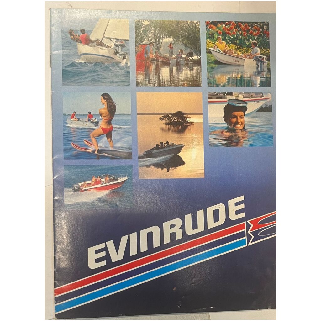 Broschyr 1980 Evinrude 2-235hp utombordare svensk 24 sidor begagnad