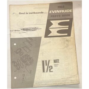 Reservdelshäfte Evinrude Mate 1-1/2 1968 utombordare eng 7 sidor begagnad
