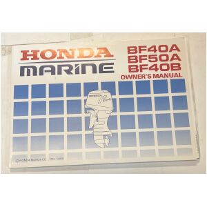 Instruktionsbok Honda Marine på engelska utombordare 1990 123 sidor begagnad