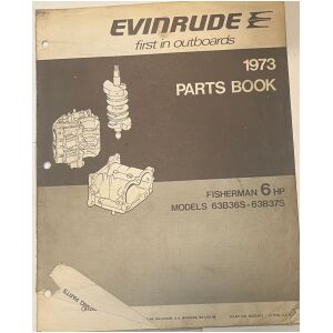 Reservdelshäfte Evinrude Fisherman 6hp 1973 utombordare eng12 sidor begagnad