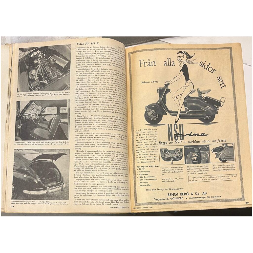 Teknikens Värld nr 8 1956 64 sidor begagnad