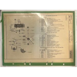 Reservdelsförteckning Penta 1952 U-21 utombordare svensk 2 sidor begagnad