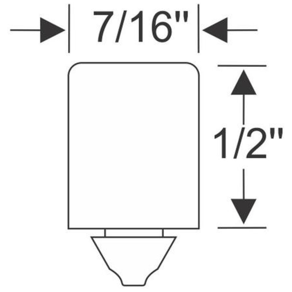 Huvspjällsgummi 7/16"