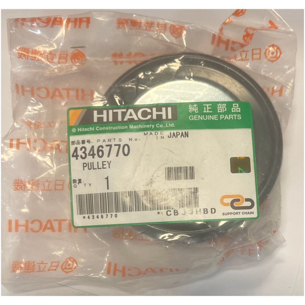 Remskiva remspännare 3,5" passar Hitachi grävmaskiner 4346770