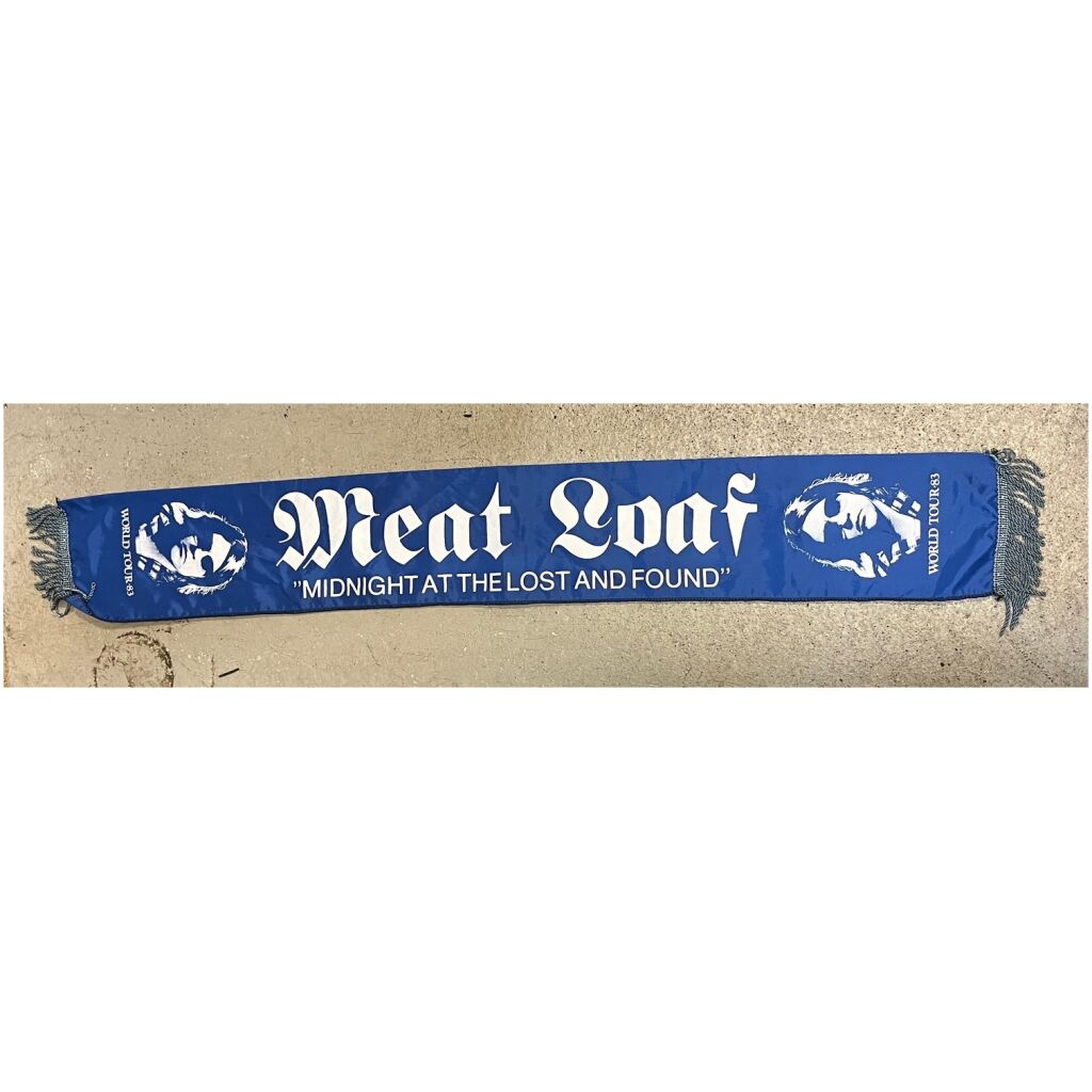 Meat Loaf world tour 1983 Midnight at the lost & found halsduk polyester beg