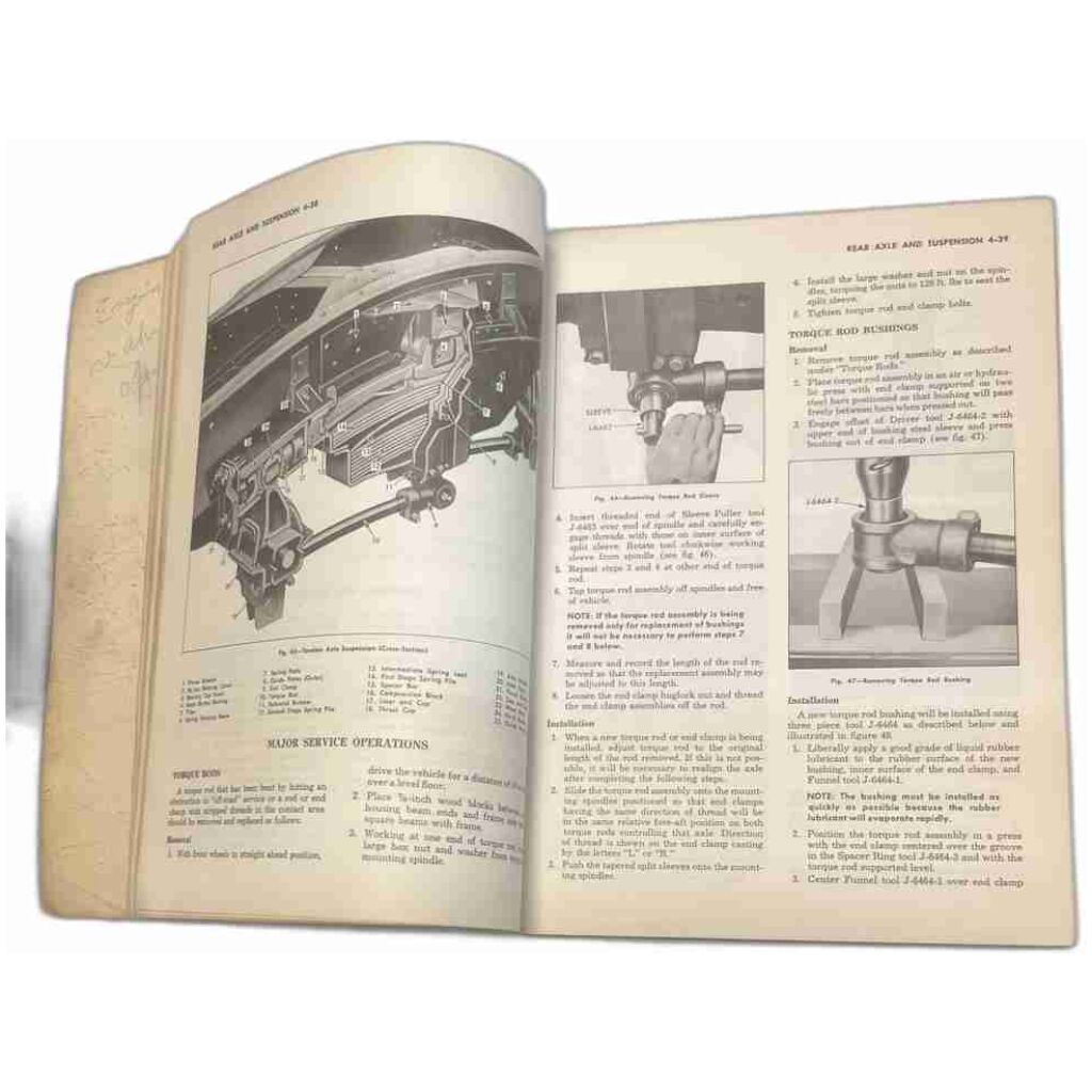 Chevrolet truck shop manual 1956 komplement till instruktionsbok 150 sidor beg