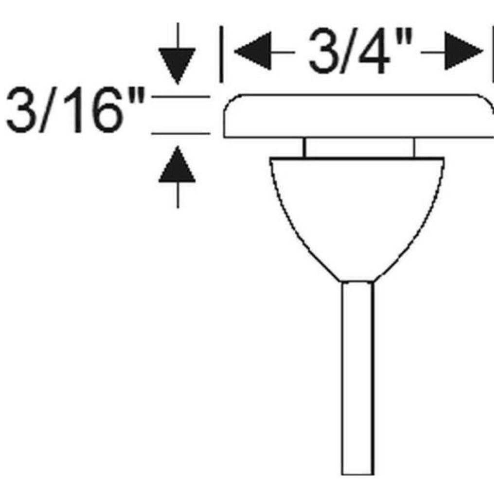 Huvgummistopp 3/4" 1941-50 2dr 4dr cab sedan Packard