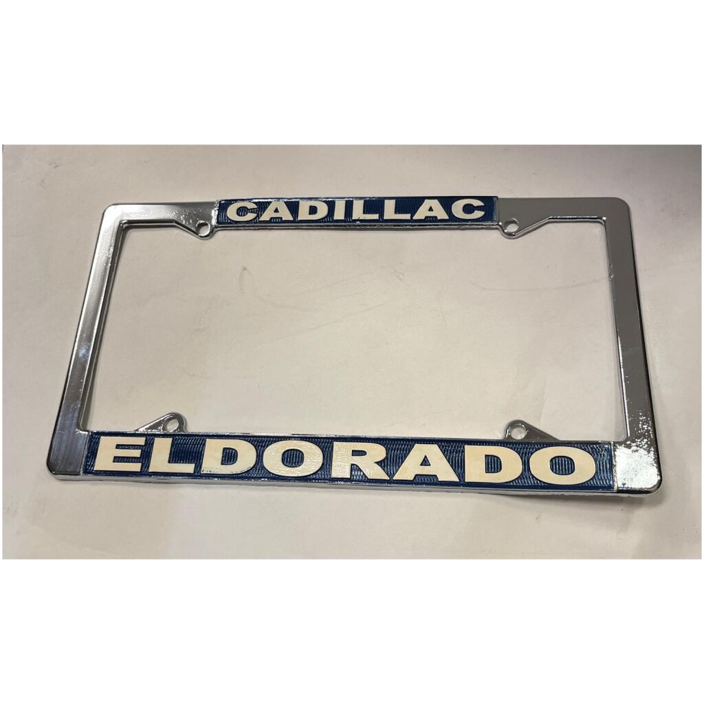 Nummerplåtsram kromad Cadillac Eldorado , Restoparts CE15562