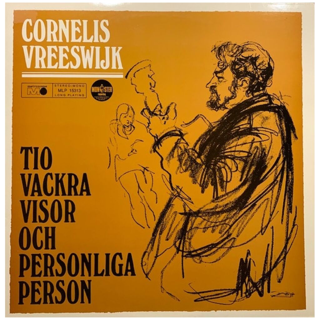 Cornelis Vreeswijk - Tio Vackra Visor Och Personliga Person (LP, Album, RE)