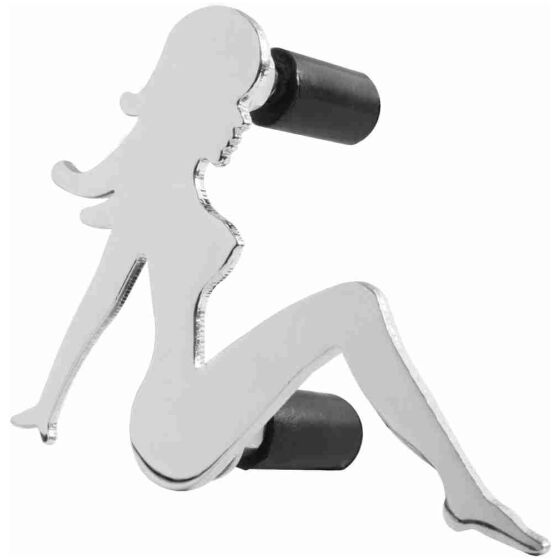 GRILLPRYDNAD PINUPPA MUDFLAP GIRL KROMAD , SKRUVAS FAST 229x165mm