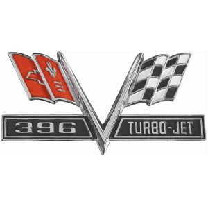 Emblem, Framskärm, 1965-67 Chevelle/El Camino, 396 Turbo-Jet