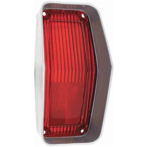 Lens, Tail Lamp, 1970 Cutlass, S/442, w/ Silver Trim