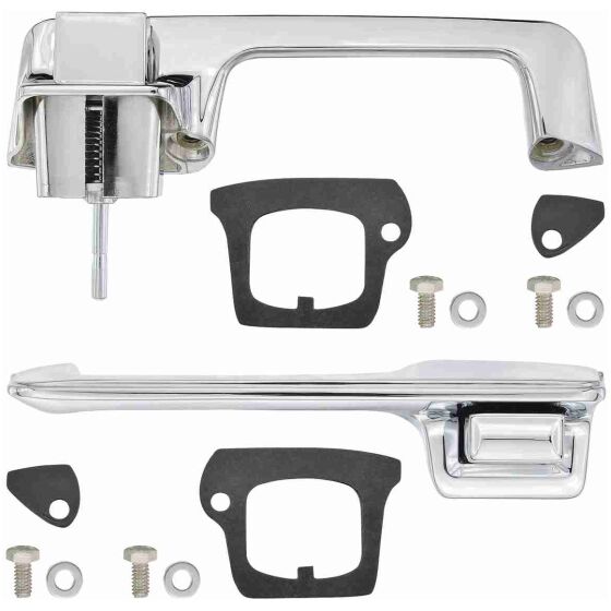 Handle Set, Outside Door, 1967-68 Cadillac, 2dr Coupe/Convertible