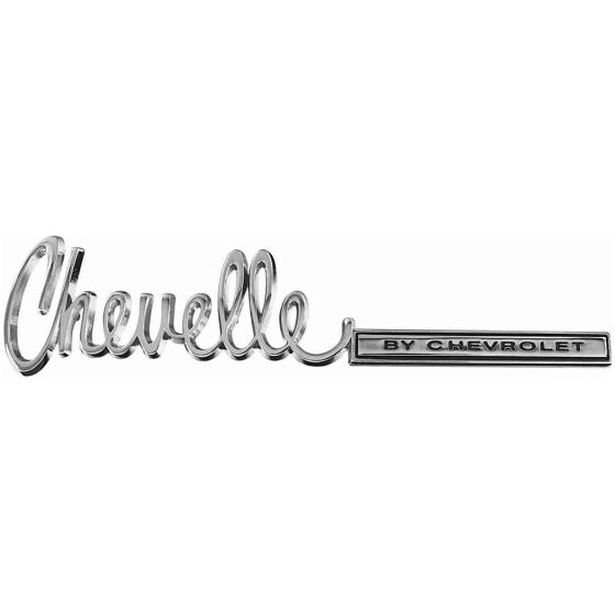 Emblem, Bagagelucka, 1971-72 Chevelle