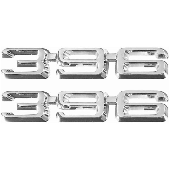 Emblem, Framskärm, 1969-70 Chevelle/El Camino, 396, par