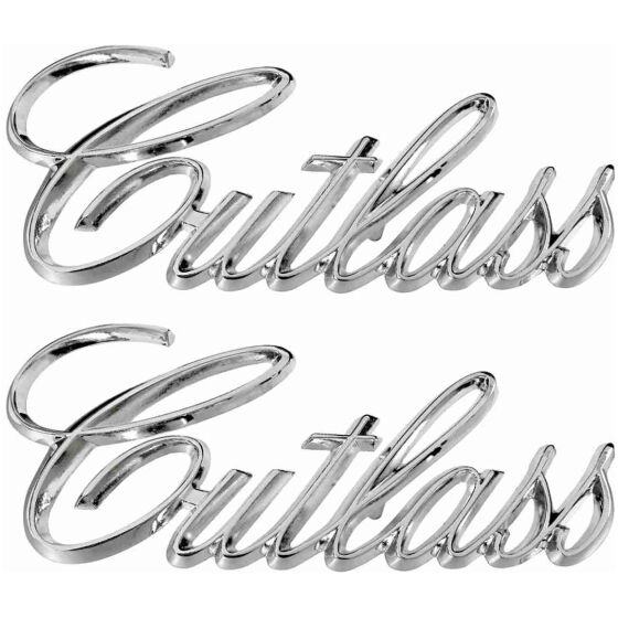 Emblem, Framskärm, 1971-72 Cutlass/Supreme, Script, Par