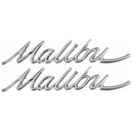 Emblem, bakre kvartpanel, 1966-67 "Malibu", par