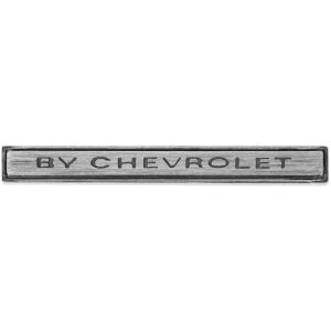 Emblem, Header Panel, 1969 Chevelle, "av Chevrolet"