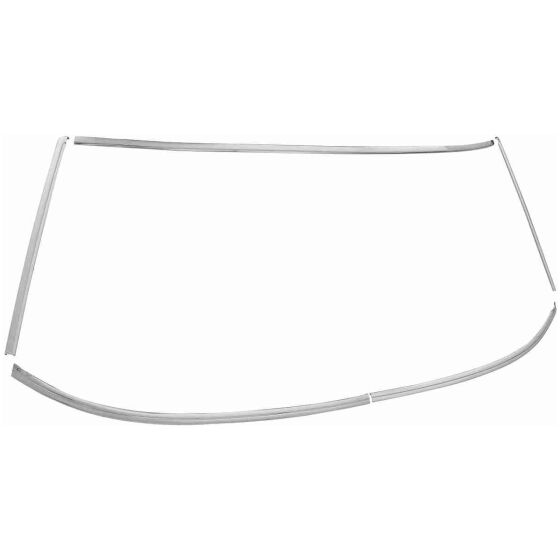 Molding Set, Front Windshield, 1965-68 Pontiac Full Size, 2 Door Hardtop