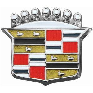 Emblem, Bagagelucka Lock Crest, 1964-68 Cadillac