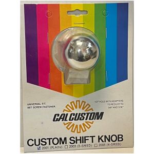 Chrome Ball Shift till växelspak passar 1/2" 3/8" 5/16" Cal Custom 2001 plain