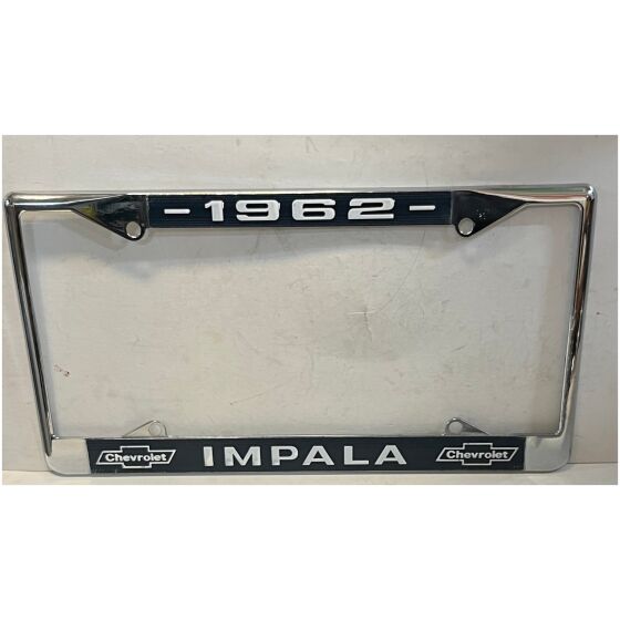 Chrome License Plate Frame For 1962 Chevrolet Impala