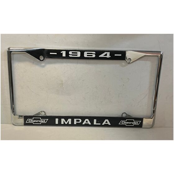 Chrome License Plate Frame For 1964 Chevrolet Impala