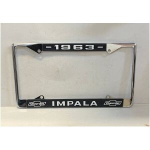 Chrome License Plate Frame For 1963 Chevrolet Impala